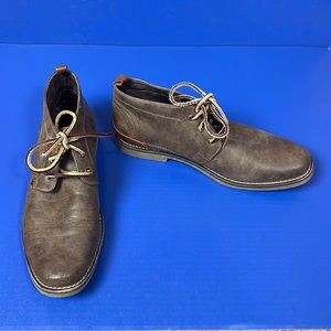 Men’s SM Steve Madden Leather Lace Up Ankle Boots 12